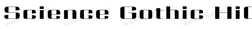 Science Gothic HiCnt字体转换